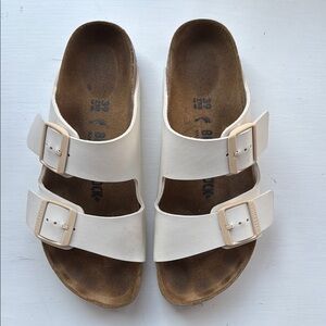 Birkenstock Off White Sandals